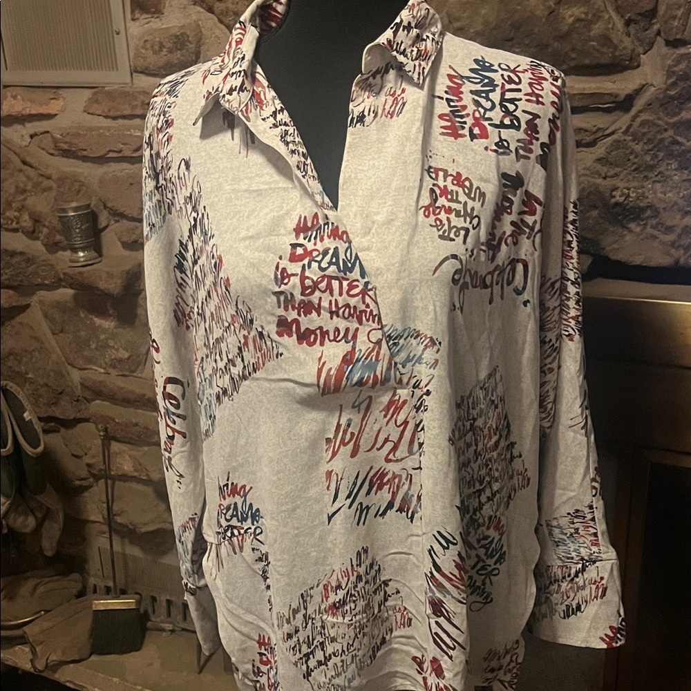 Chic Graphic Print Women's Tunic